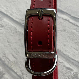 Ancol Red Classic Leather Collar