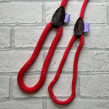 Slip Leads Soft Touch Rope Red