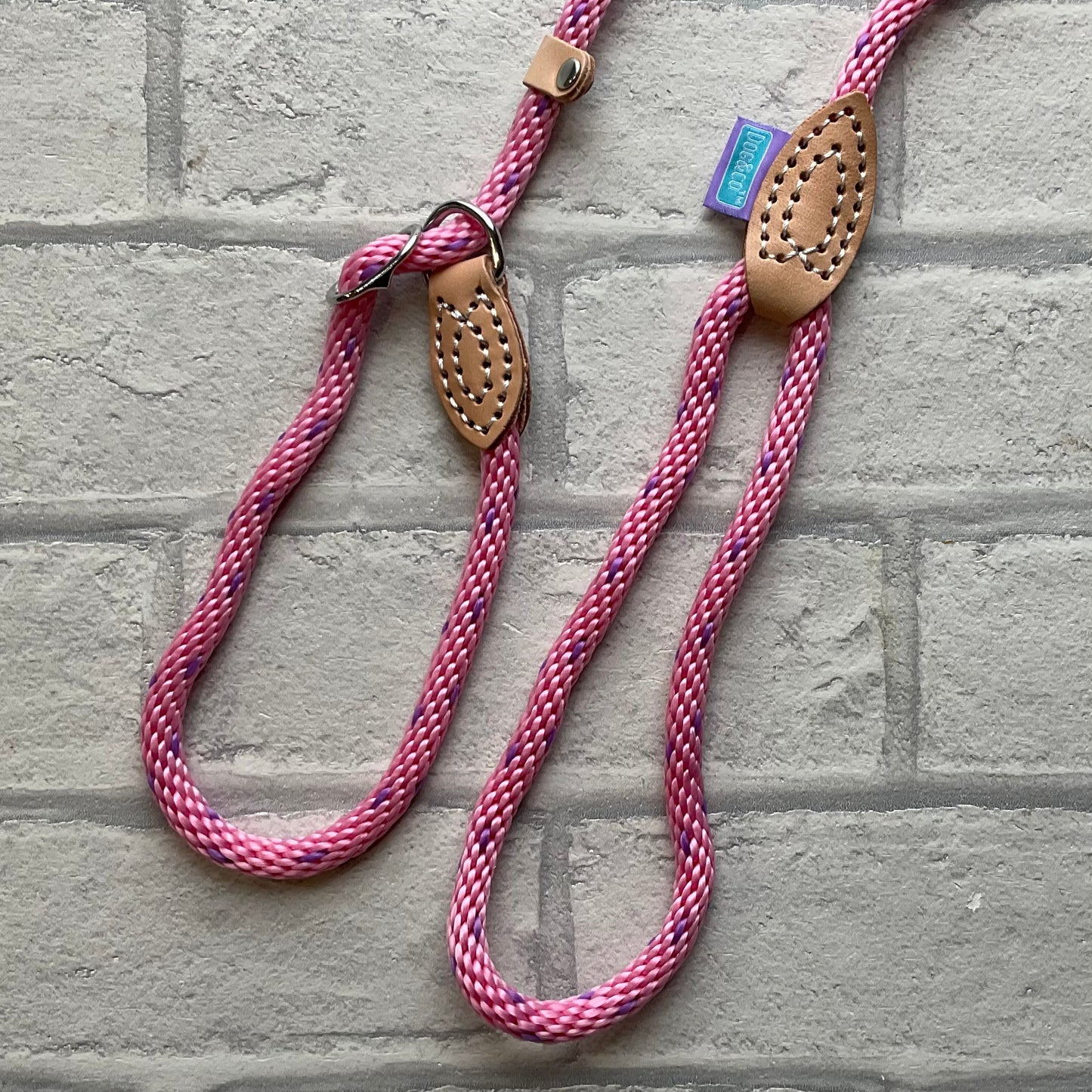 Slip Leads Soft Touch Rope Pink