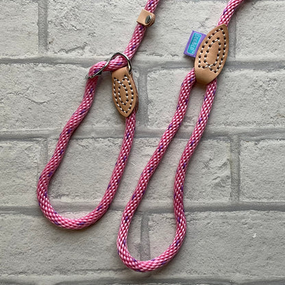 Slip Leads Soft Touch Rope Pink