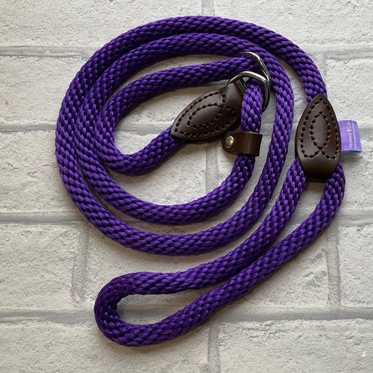Slip Leads Soft Touch Rope Purple