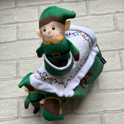 Santa’s Workshop with 3 Elves Christmas Toy