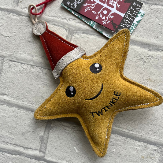 Twinkle the Star Christmas Eco Dog Toy - Green and Wilds