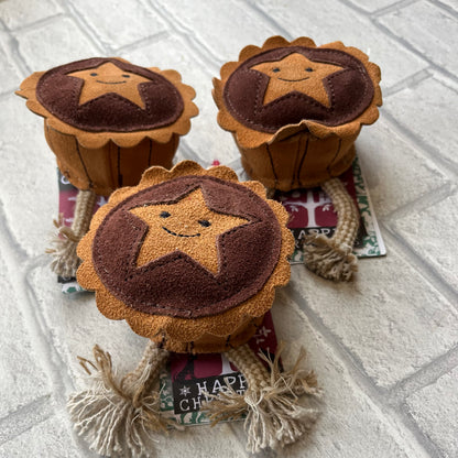 Merry the Mince Pie Christmas Eco Dog Toy - Green and Wilds