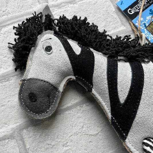 Zambezi the Zebra Eco Dog Toy - Green and Wilds