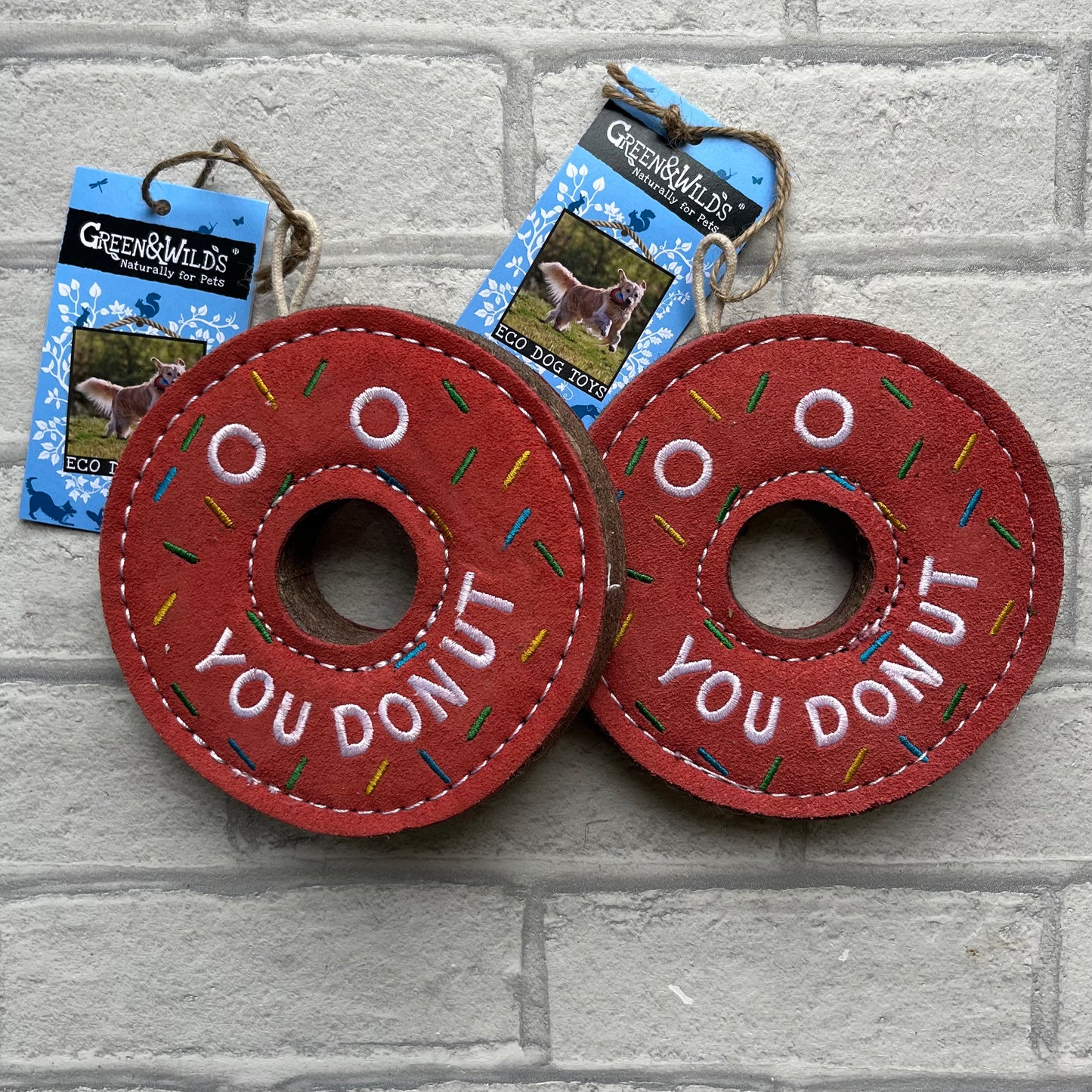 Dolly the Donut - Eco Dog Toy Green and Wilds
