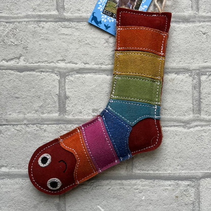 Sami the Sock Eco Dog Toy - Green and Wilds