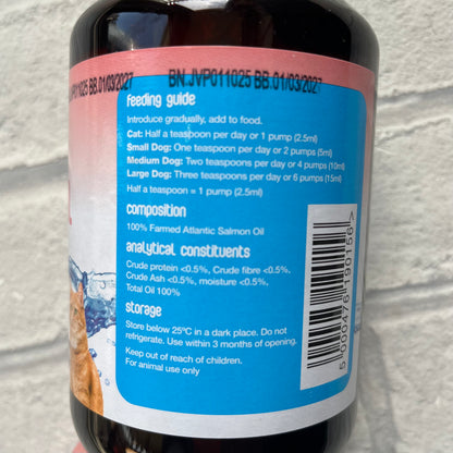 Johnsons Veterinary Salmon Oil 500ml