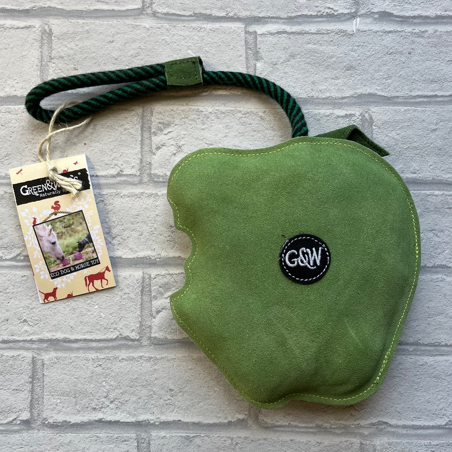 Big Apple Eco Horse / Dog Toy - Green and Wilds