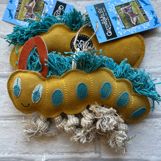 Clara the Caterpillar Eco Toy - Green and Wilds