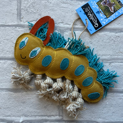 Clara the Caterpillar Eco Toy - Green and Wilds