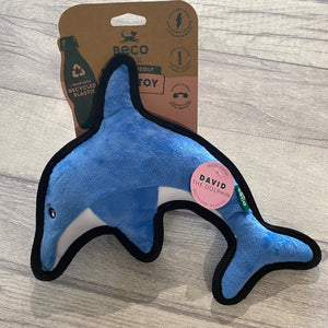 Beco 'Cute & Cuddly' David the Dolphin dog toy