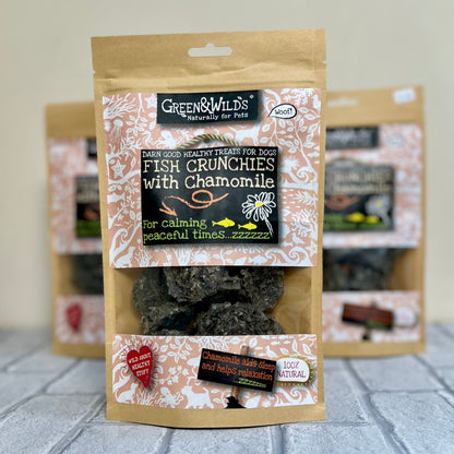 Fish Crunchies with Chamomile Treats - 100g - Green and Wilds