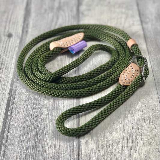 Slip Leads Soft Touch Rope Green
