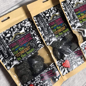 Fish Crunchies with Charcoal Treats - 100g - Green and Wilds