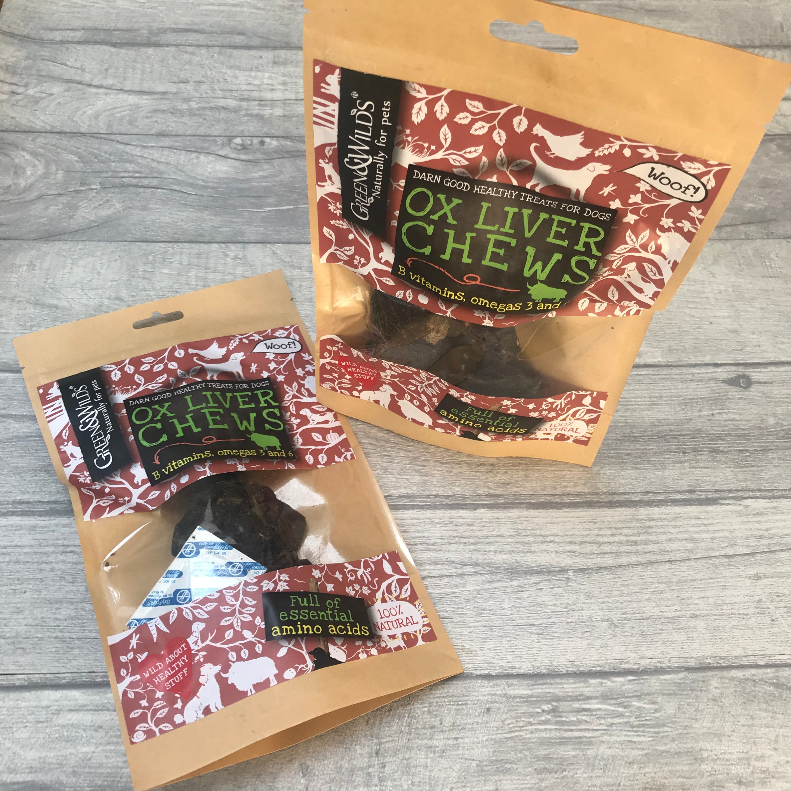 Ox Liver Chews - Green and Wilds