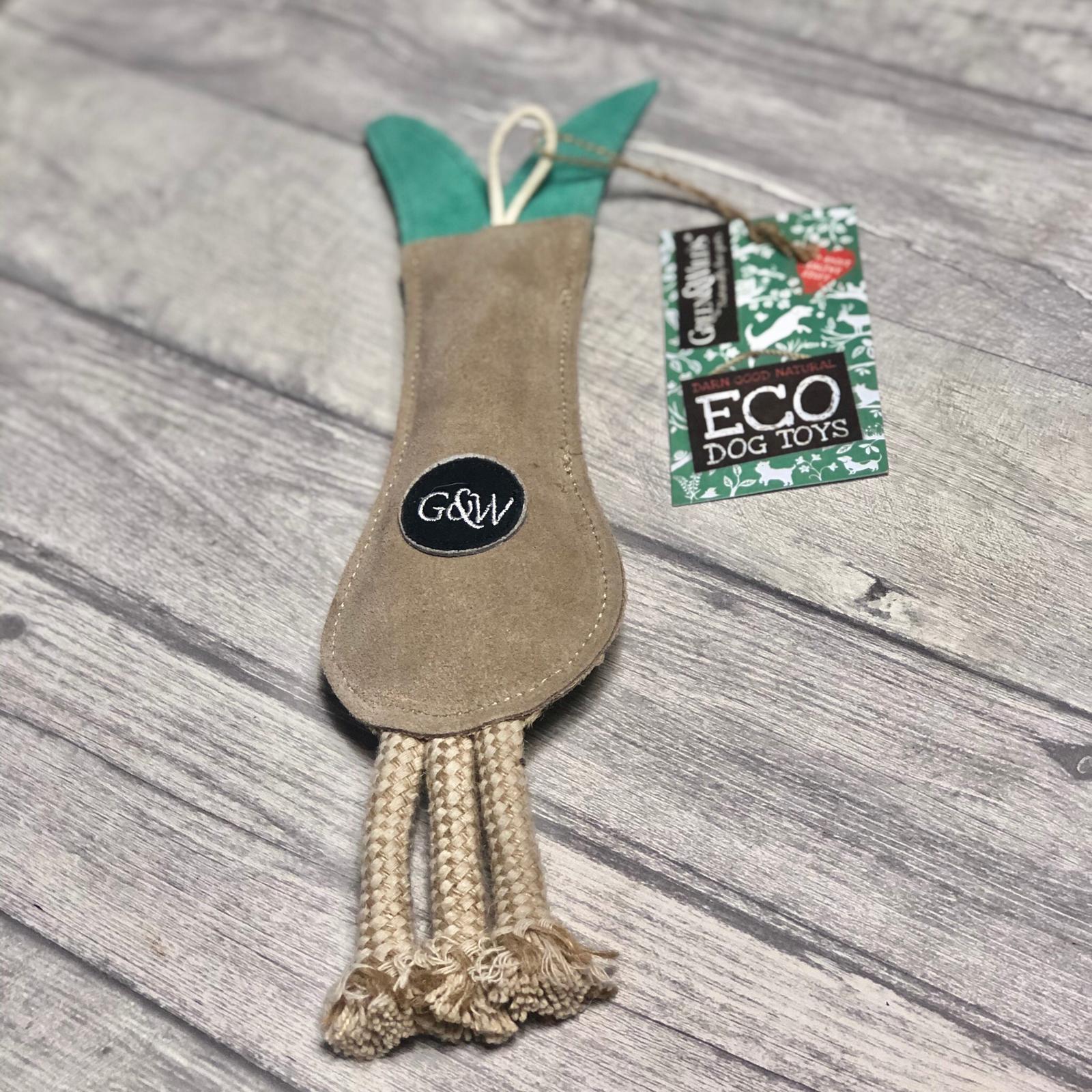 Lenny the Leek Eco Dog Toy - Green and Wilds