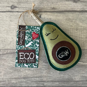 Audrey the Avocado Dog Toy - Green and Wilds