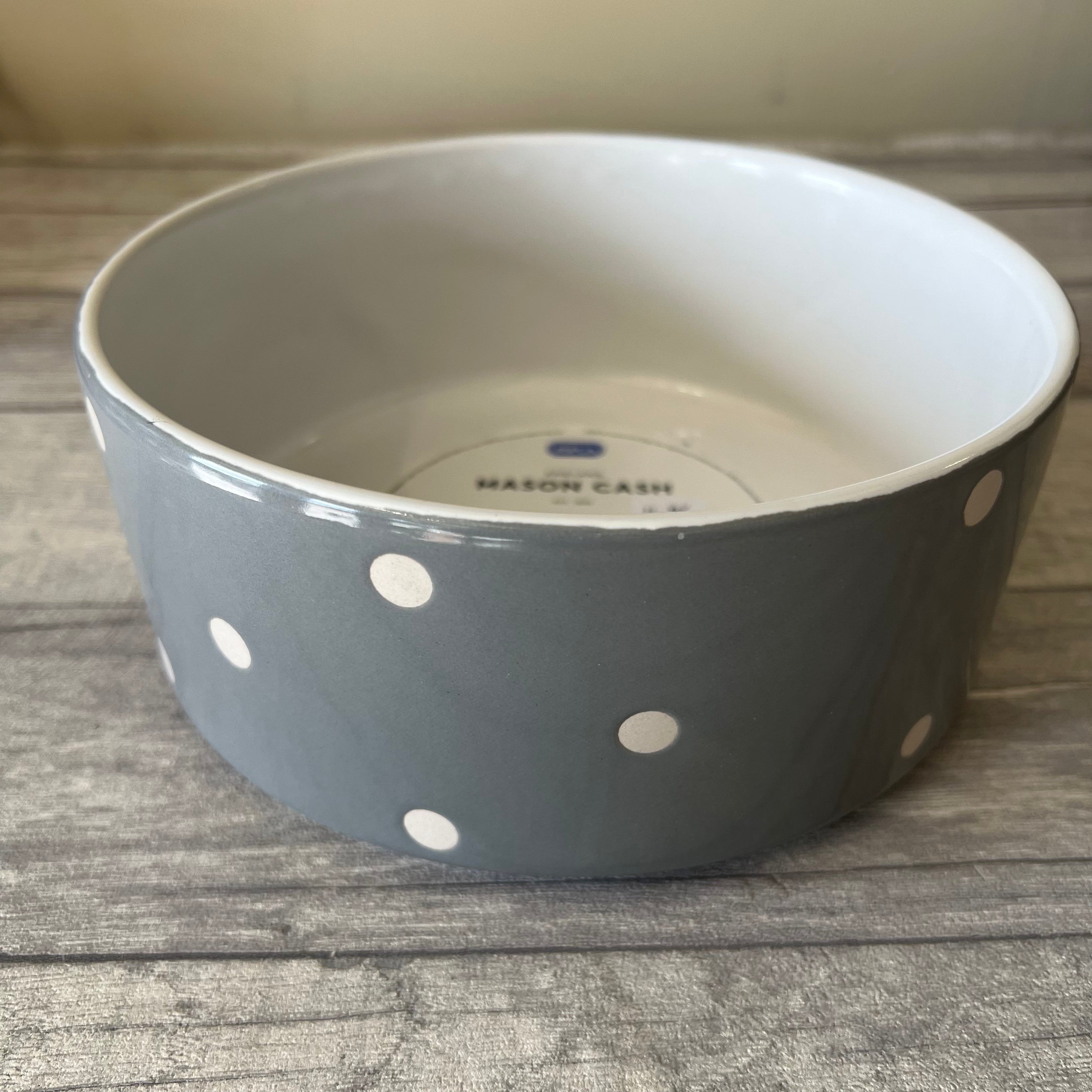 Mason cash grey dog bowl hot sale