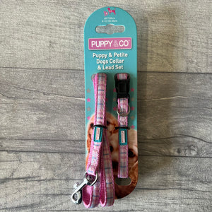 Hem and Boo Puppy Collar and Lead Set